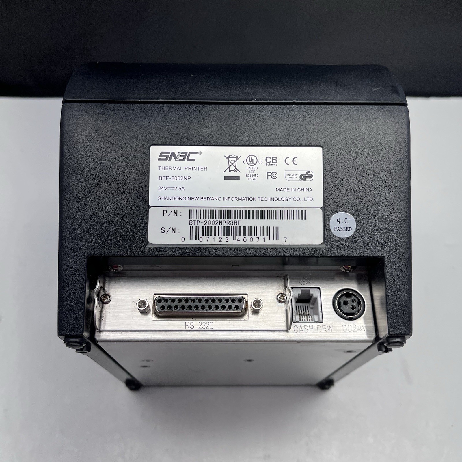 SNBC BTP- 2002NP POS Thermal Receipt Printer Serial