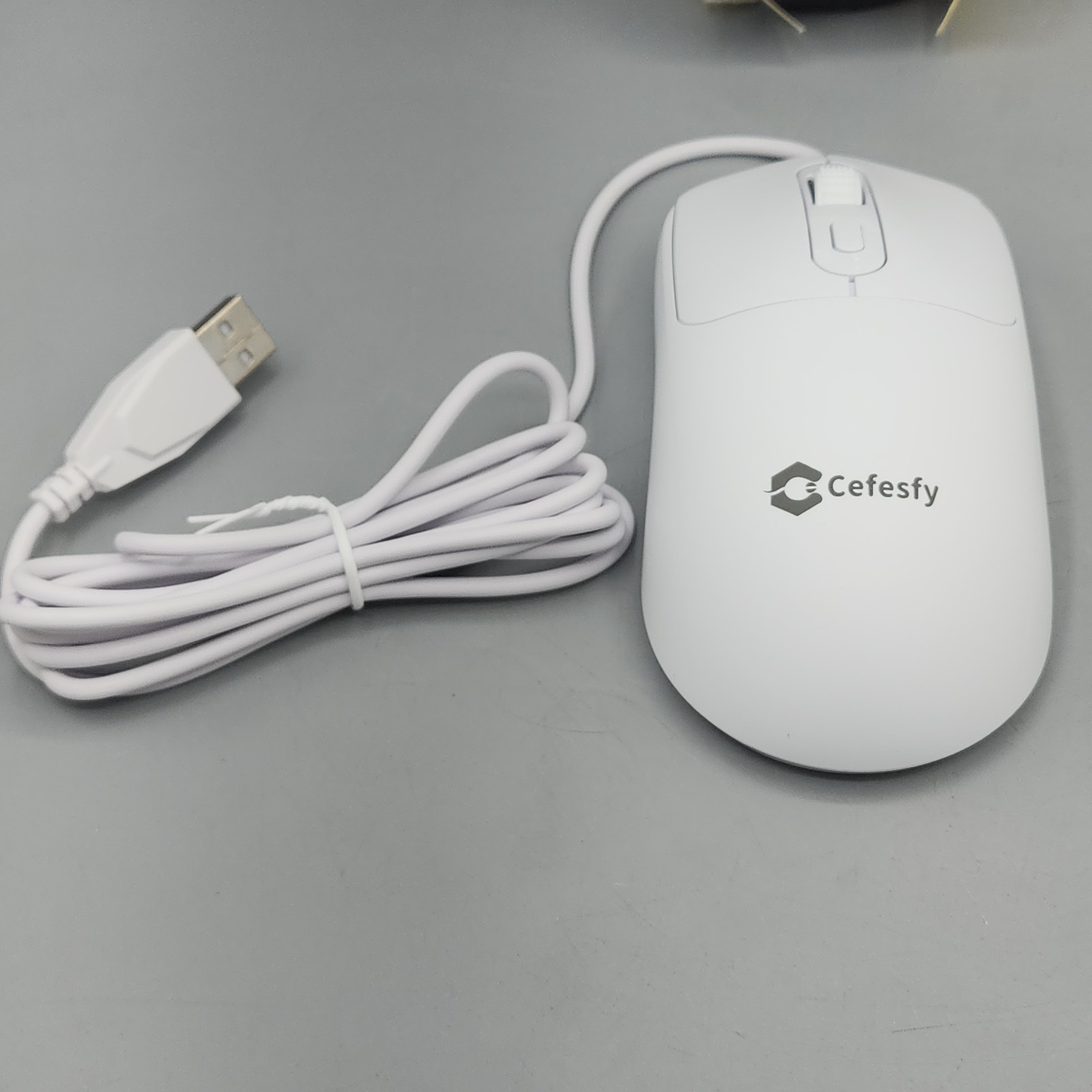 Mouse Cefesfy G580 White Wired Mouse New Open Box