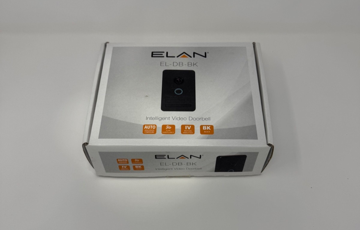 Elan EL-DB-BK Video Doorbell - Black