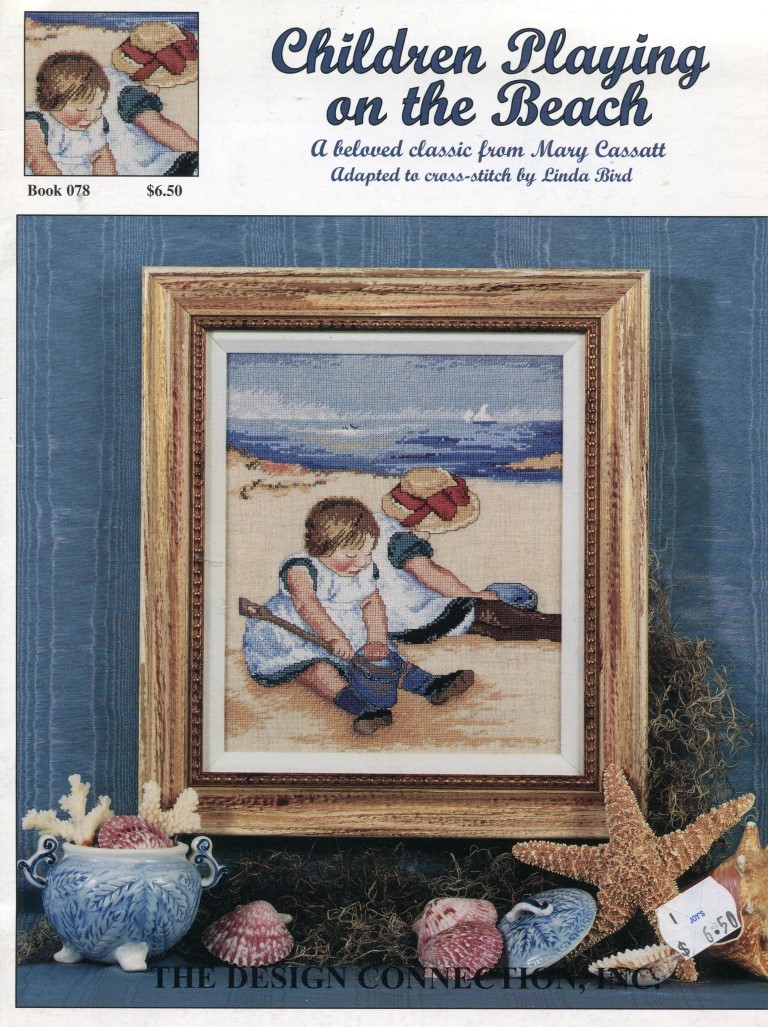 Cross Stitch Chart - Design Connection - Children Playing on the Beach