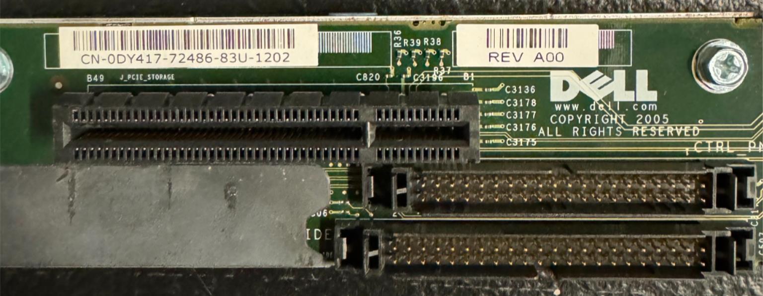Dell 0DY417 PowerEdge 1950 Side Plane Riser Board PCI-E Express