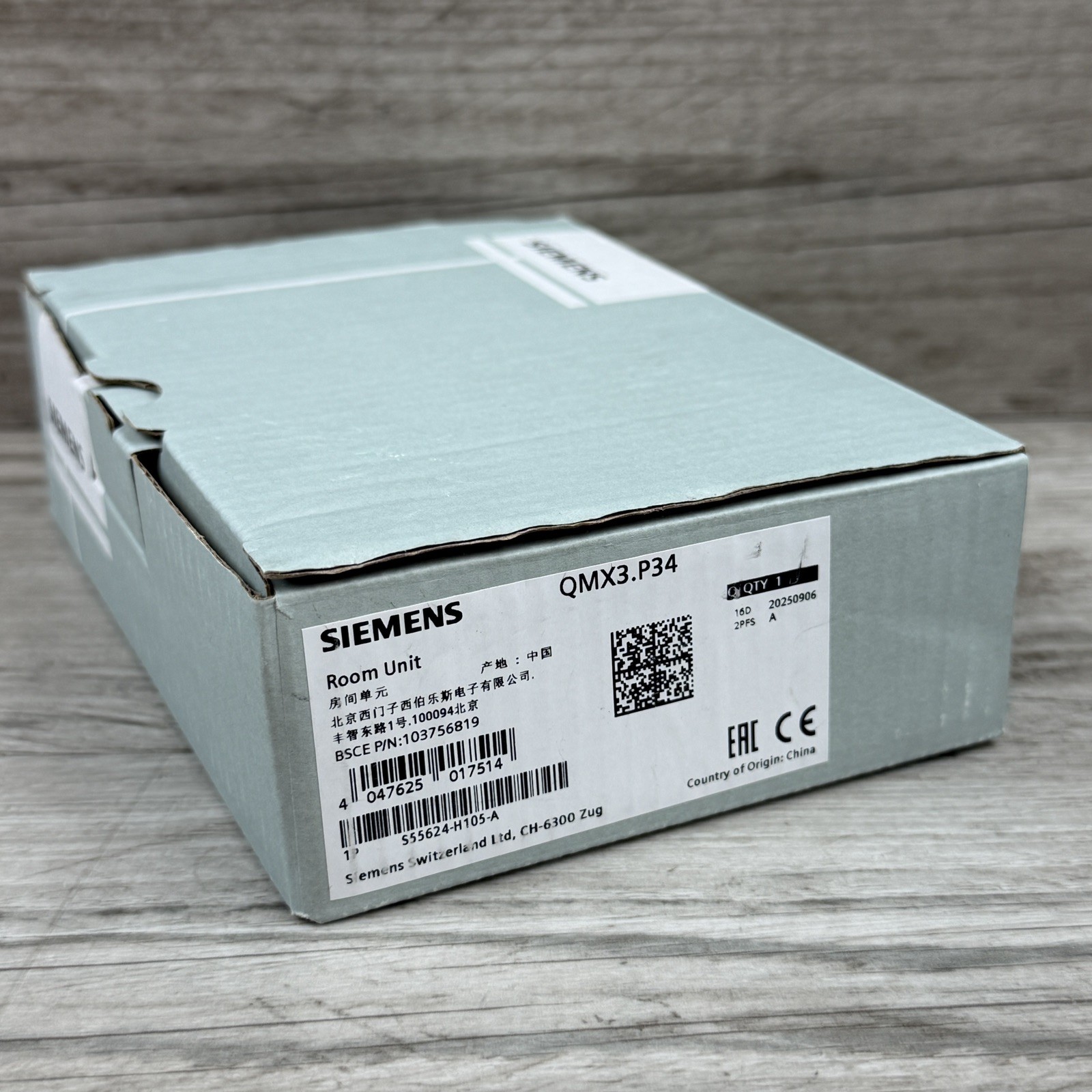 Siemens QMX3.P34 Temperature Sensor New