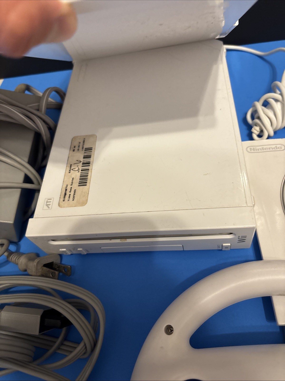 Nintendo Wii RVL-001 Console Lot 2 Systems Controllers Cords Games Bundle READ