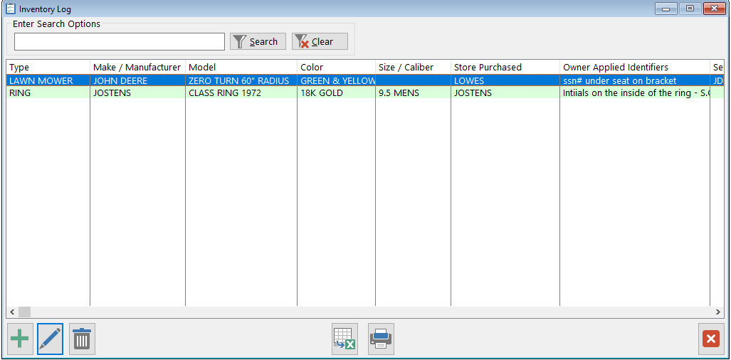 @@@ Home Inventory Tracking Software w/ photos, notes & reports (.pdf/.xls) @@@