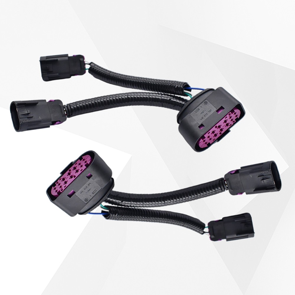 2X For 2009-18 Dodge Ram Conversion Harness Quad Housing To Projector Headlight