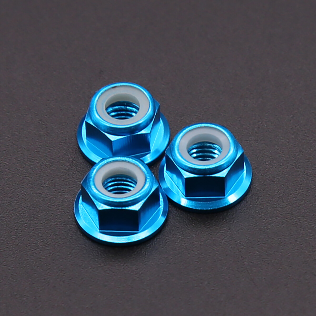 M2-M6 Aluminum Alloy Nylon-Insert Flange Locknuts Ring Self-locking Lock Nut