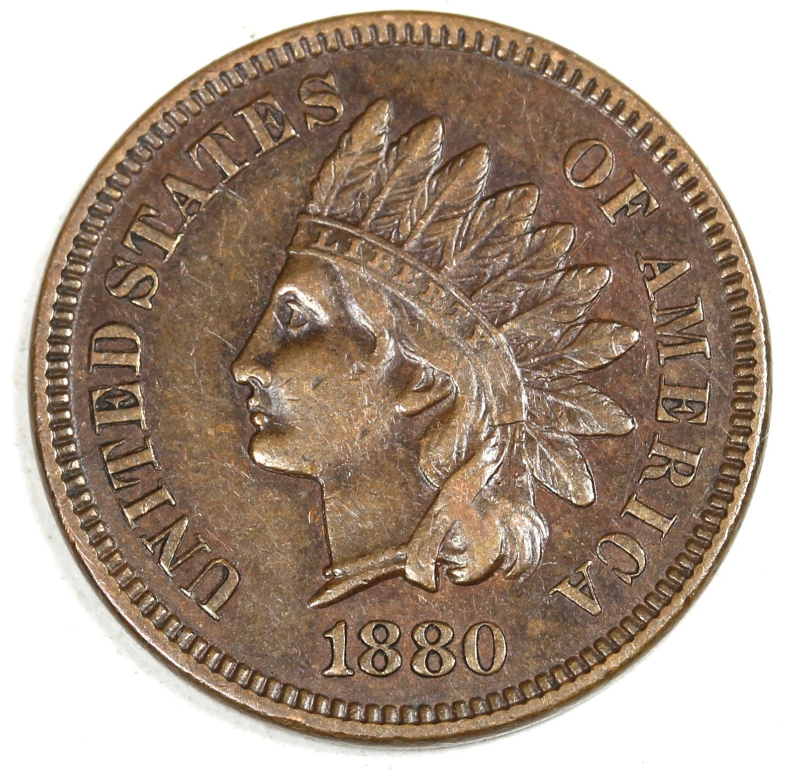 1880 1C BN Indian Cent- Choice UNC- SMH-2485
