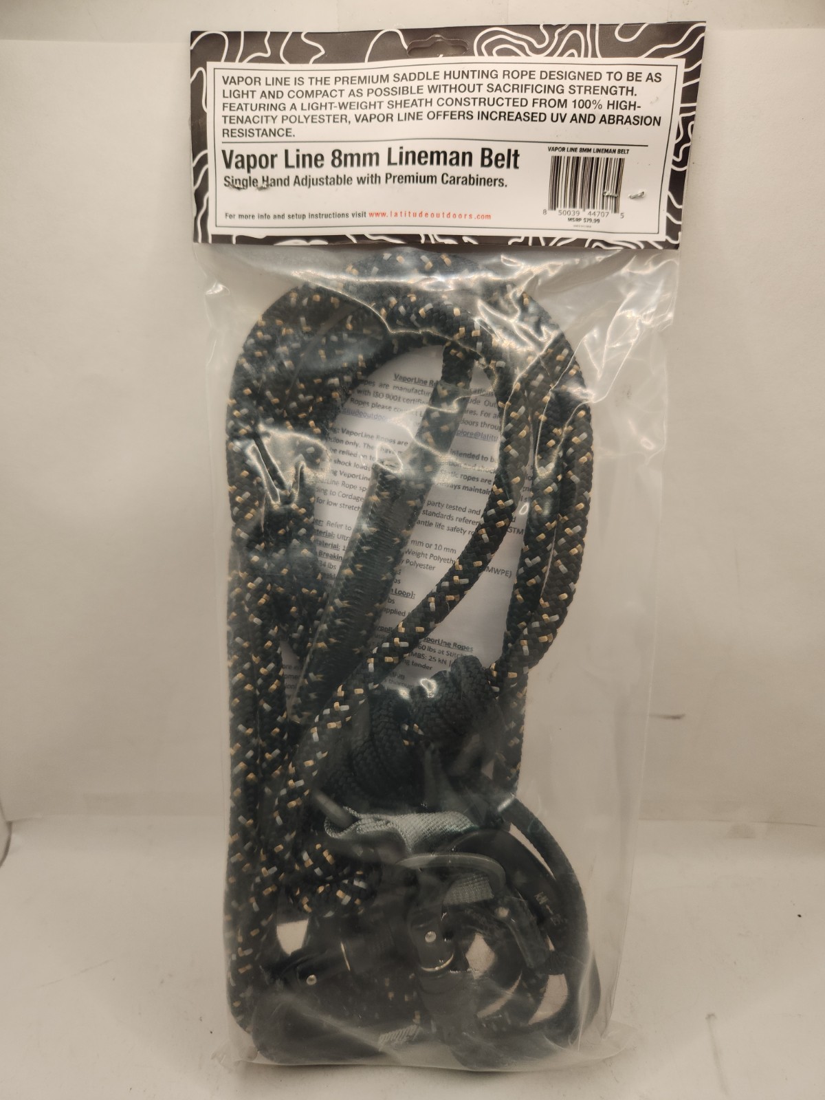 NEW Latitude Outdoors Vapor Line 8mm Lineman Belt Mobile Saddle Hunting