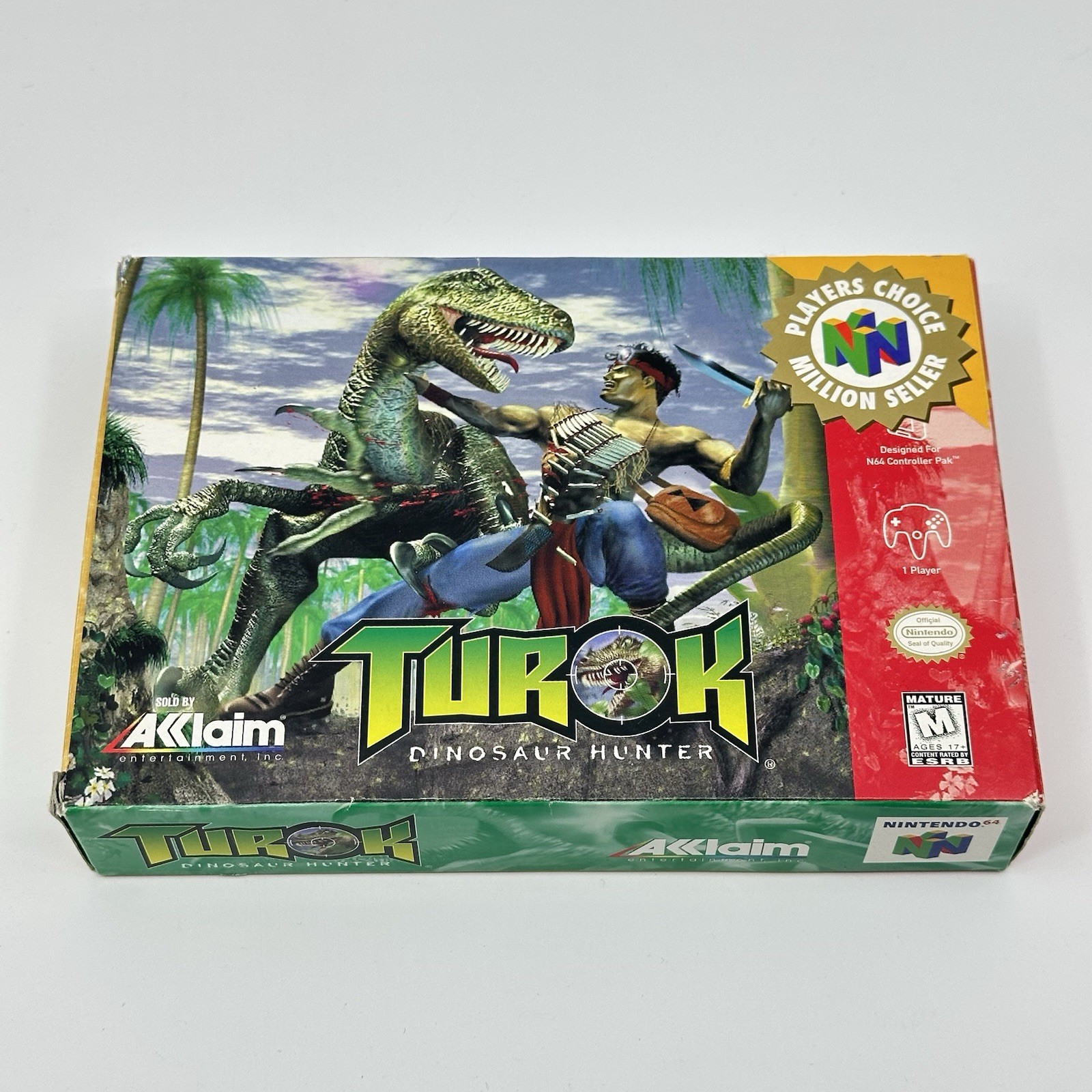 Turok Dinosaur Hunter Players Choice Gold Box Only Nintendo 64 N64