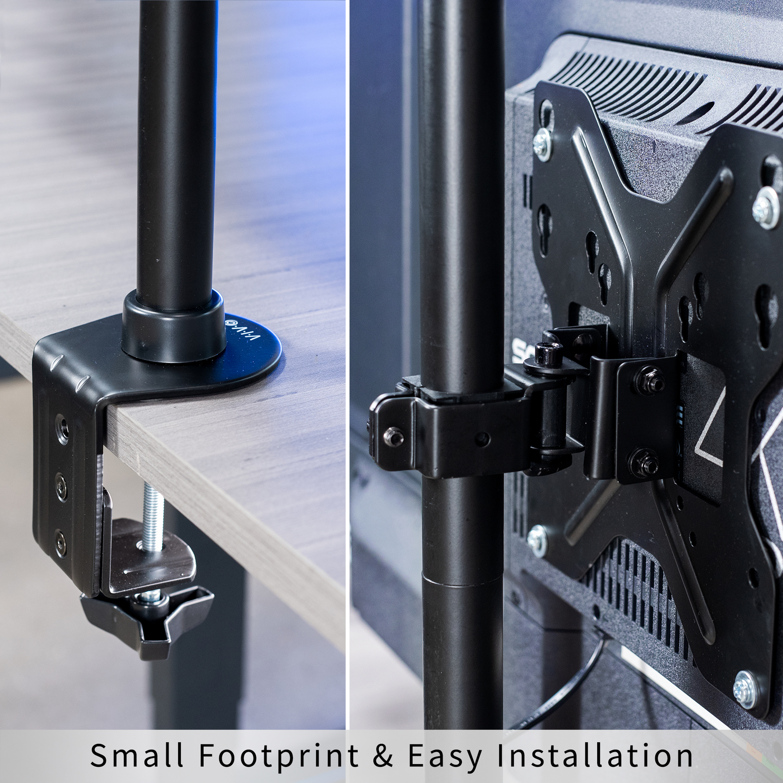 VIVO Ultra Wide Screen TV Desk Mount up to 55" Full Motion Television Stand