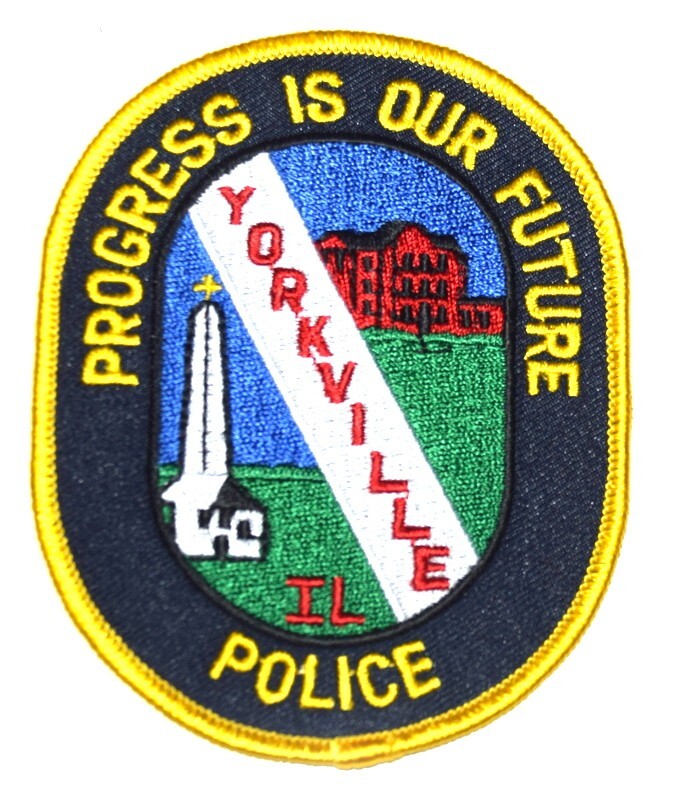 YORKVILLE ILLINOIS IL Sheriff Police Patch CHURCH CROSS SKYLINE