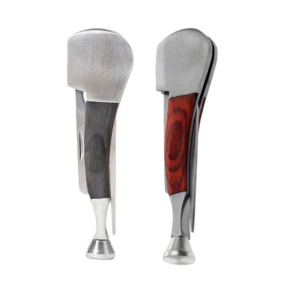 2Pcs 3 in 1 Stainless Steel Tobacco Pipe Scraper Pipe Cleaning Tamper Tool