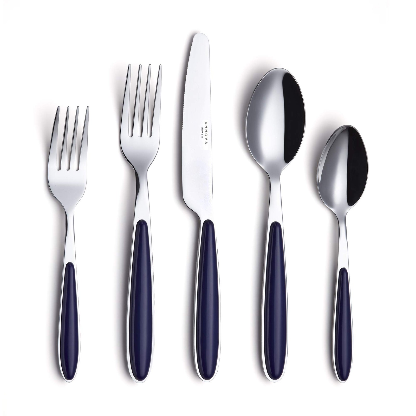 20PCS Flatware Set - Stainless Steel Silverware/Cutlery with Color Handles - 4 x
