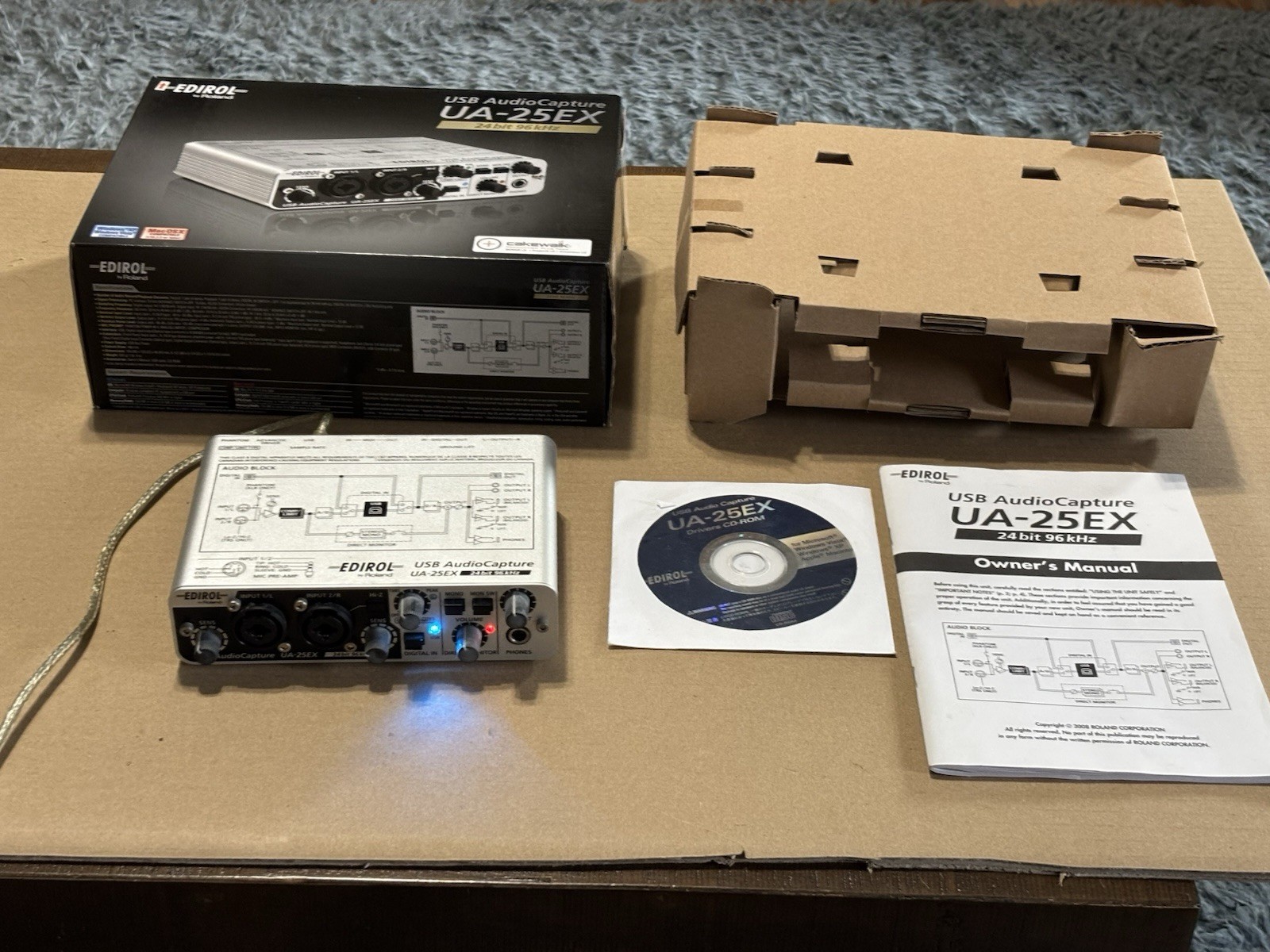 Roland Edirol UA-25EX USB Audio Capture Interface 24Bit / 96kHz
