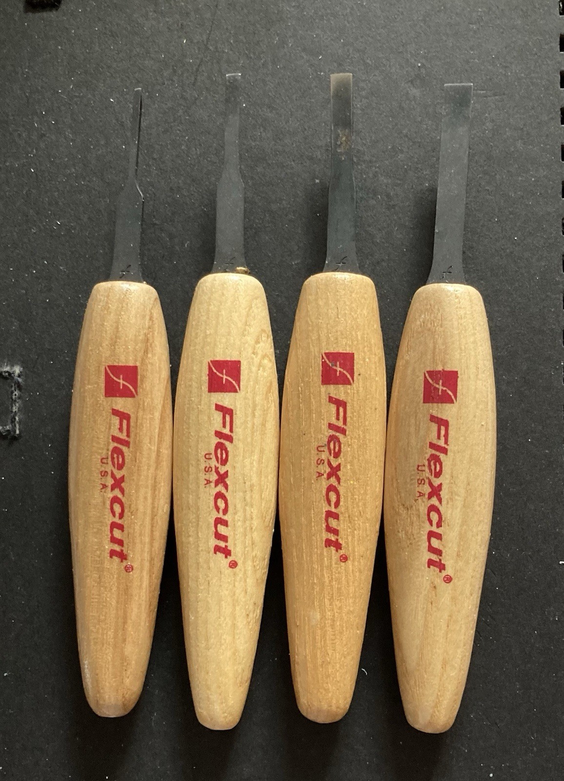FLEXCUT  4 PIECE GOUGE SET  1/16   1/8  3/16  1/4