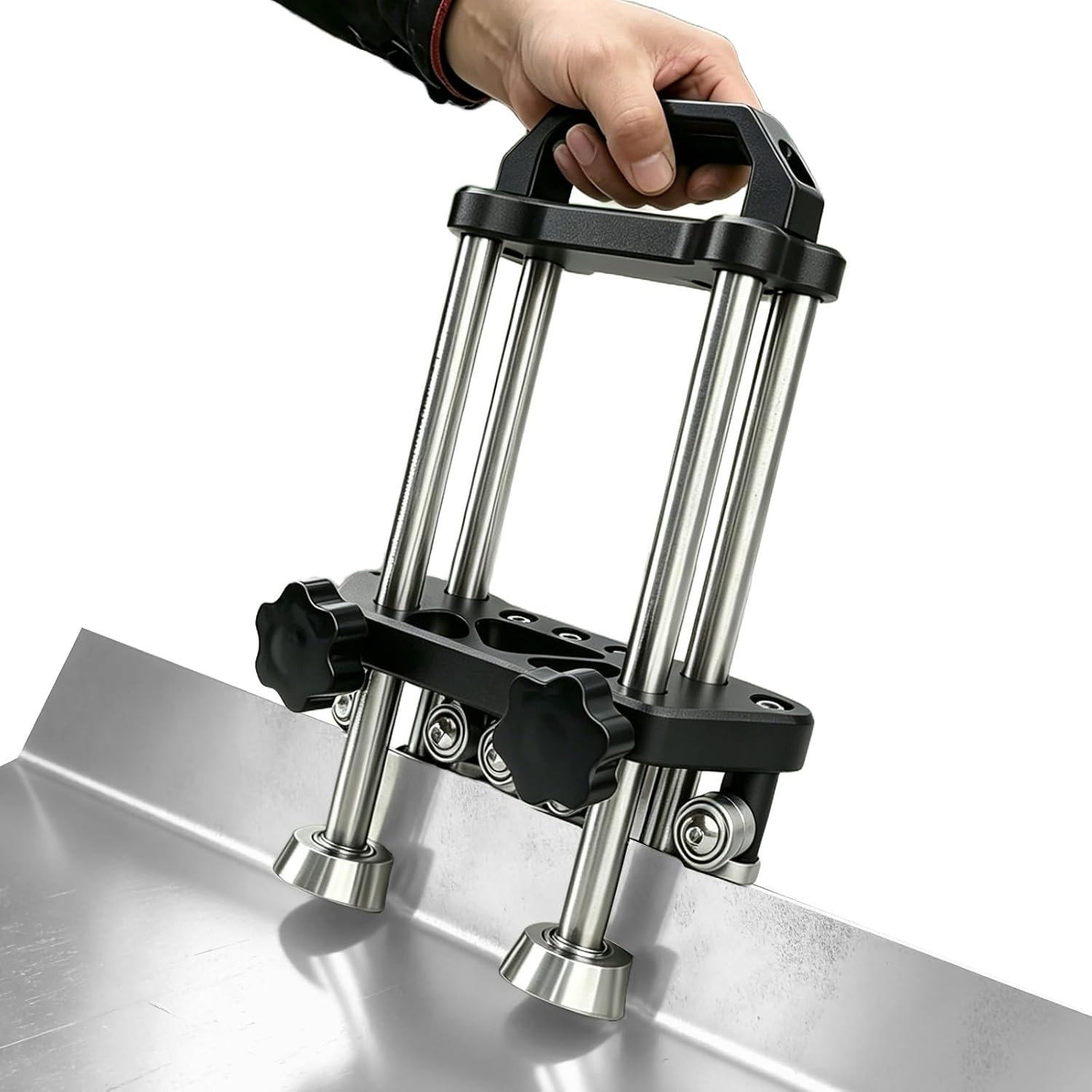 2 Station Sheet Metal Bender Tool, Adjustable 0.27"-7" Width, 0.1-1.0Mm Thicknes