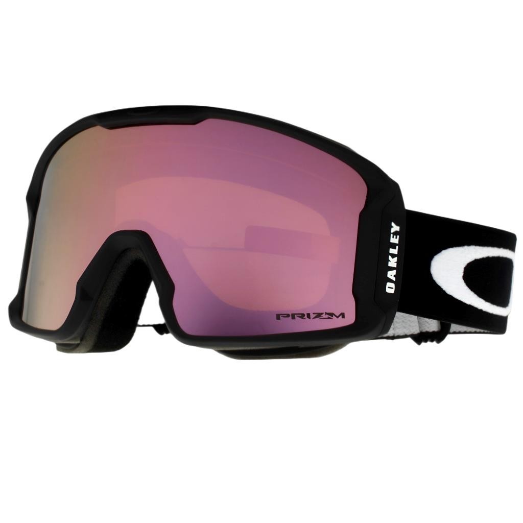 Oakley OO 7070-06 Line Miner L Matte Black Prizm HI Pink Unisex Ski Snow Goggles