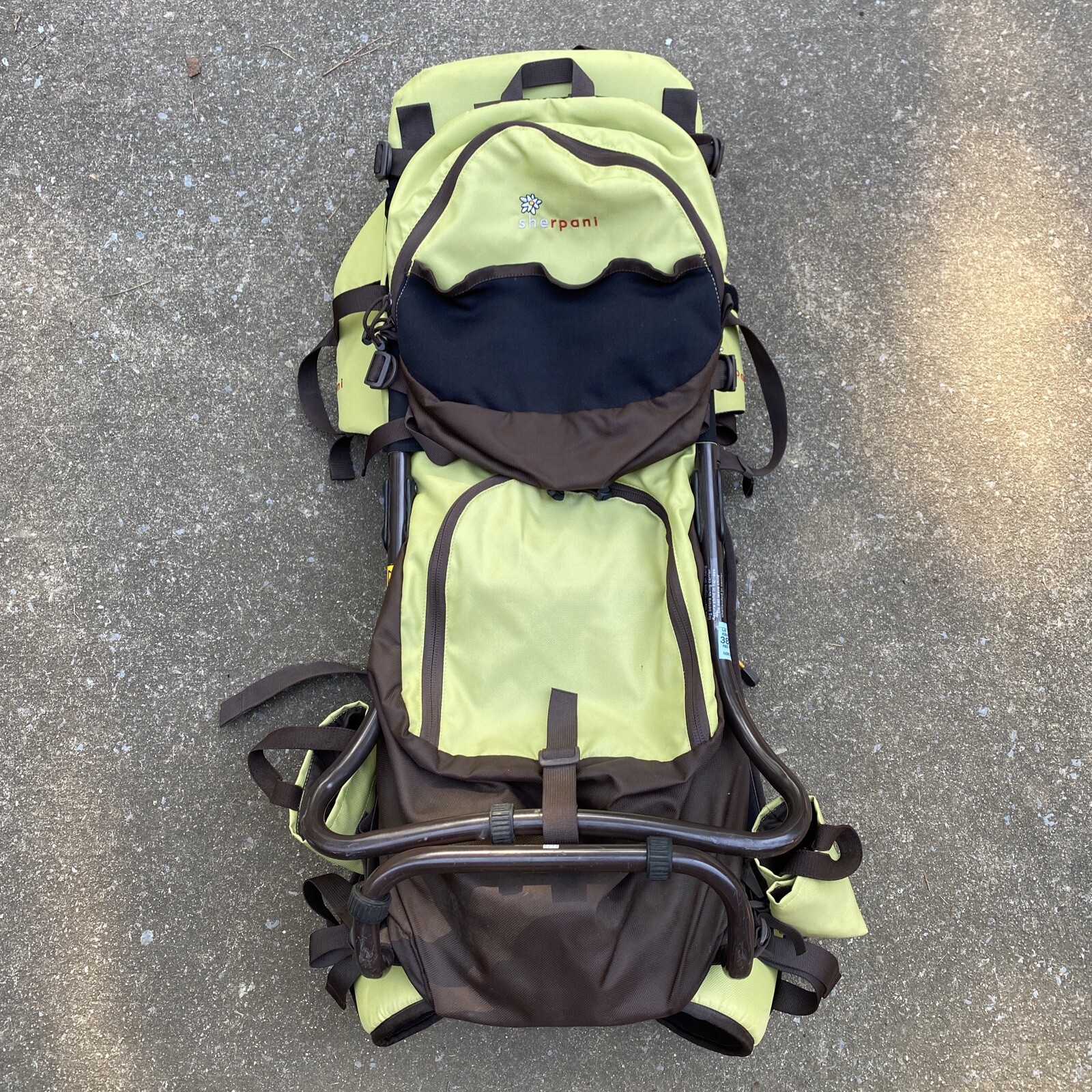Sherpani Hiking Backpack Child Baby Carrier Black Green Lightweight Outdoors