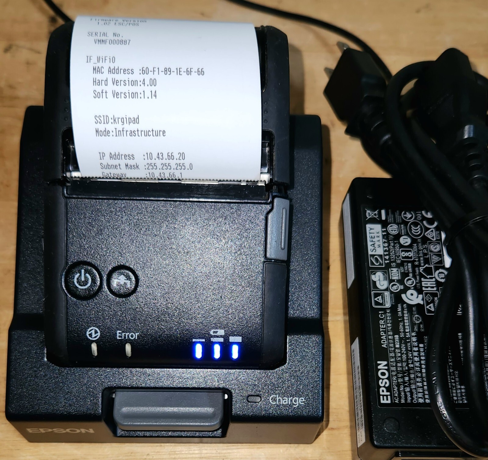 Epson TM-P20 Mobilink WiFi 2" POS Thermal Receipt Printer