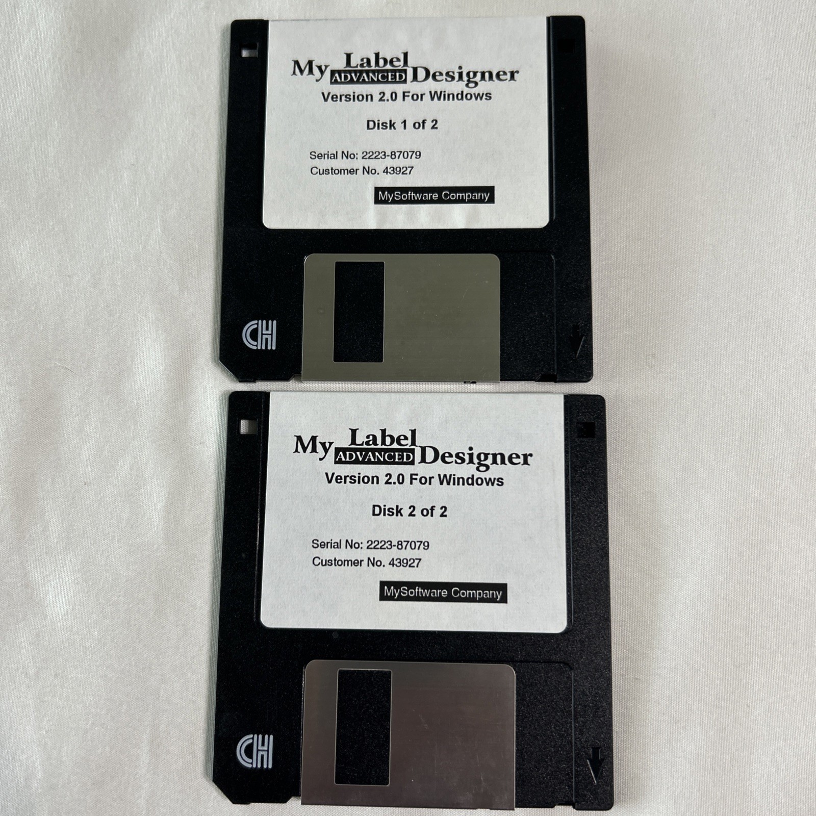 My Label Advanced Designer v2.0 for Windows – 3.5” Floppy Disk Set (2 Disks)