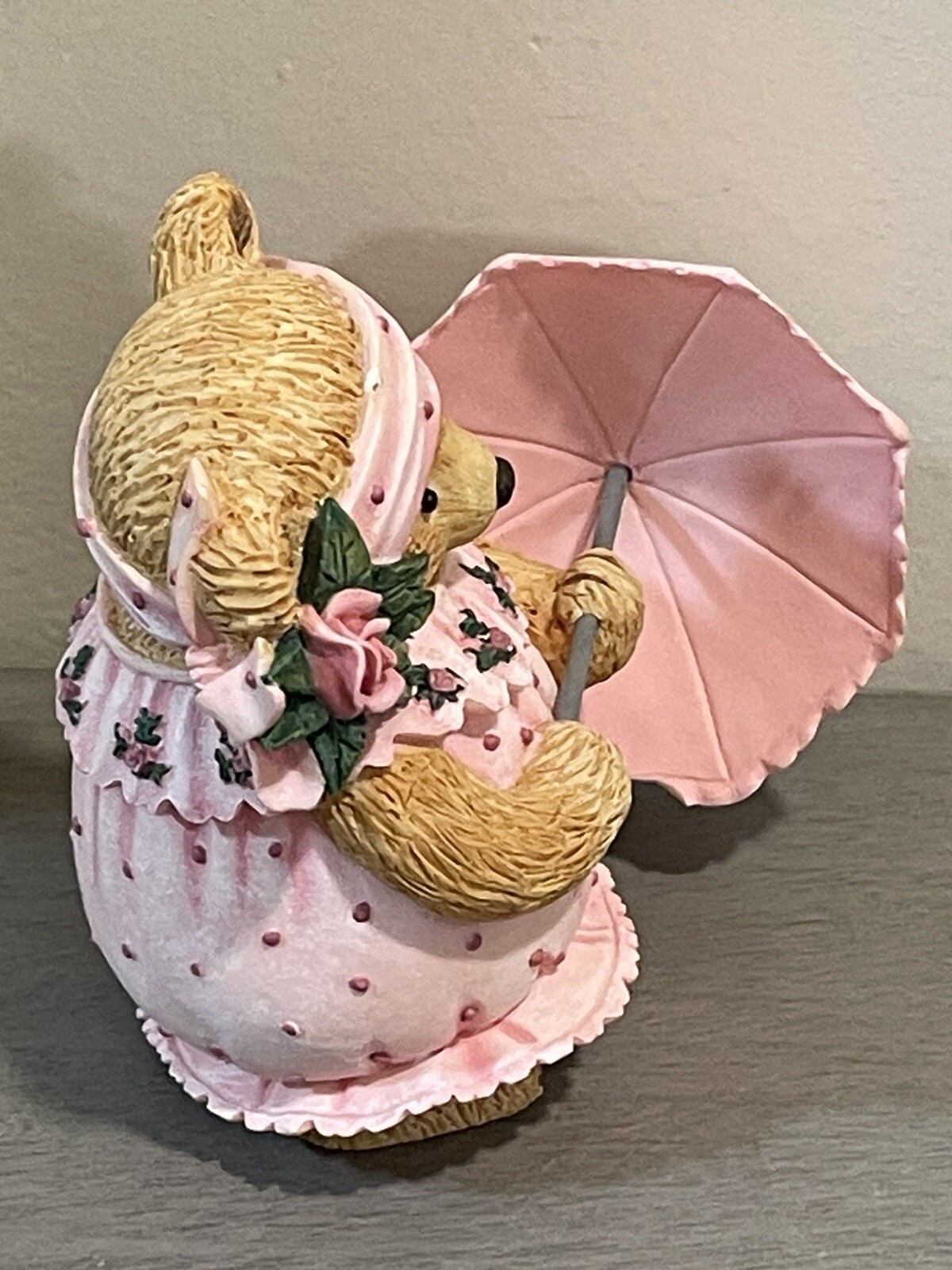 Cheerful Mary Teddy Bear Pink Rose Umbrella