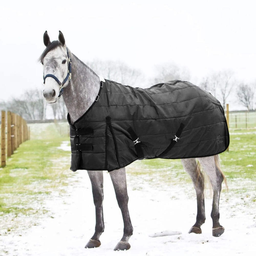 24572 Horze Nevada Medium Weight Stable Blanket 200g - Black NEW