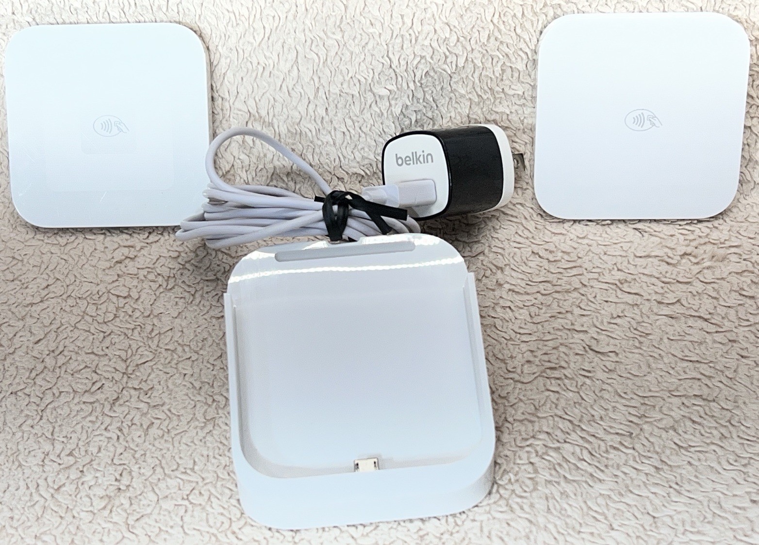 (2) Square Model S8 Contactless Chip Card Reader with Power Dock USB Stand