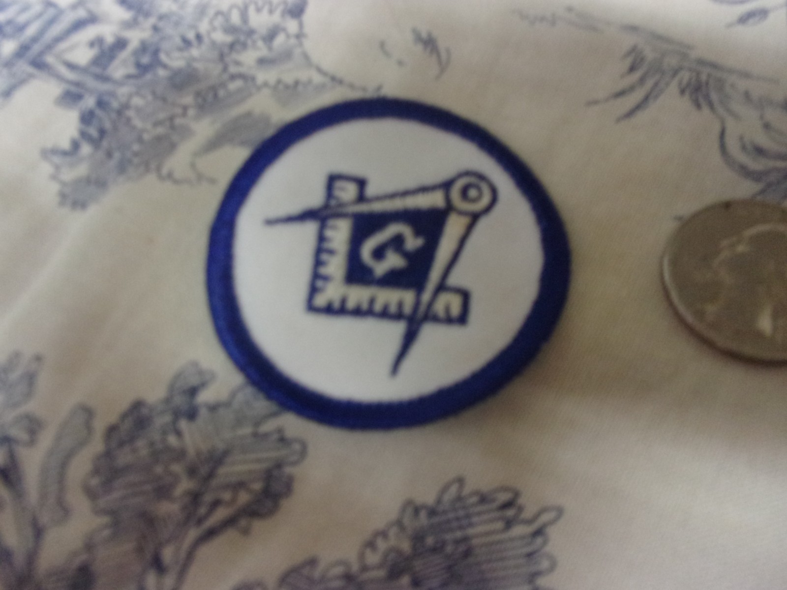 Vtg. Freemasons Embroidered Patch