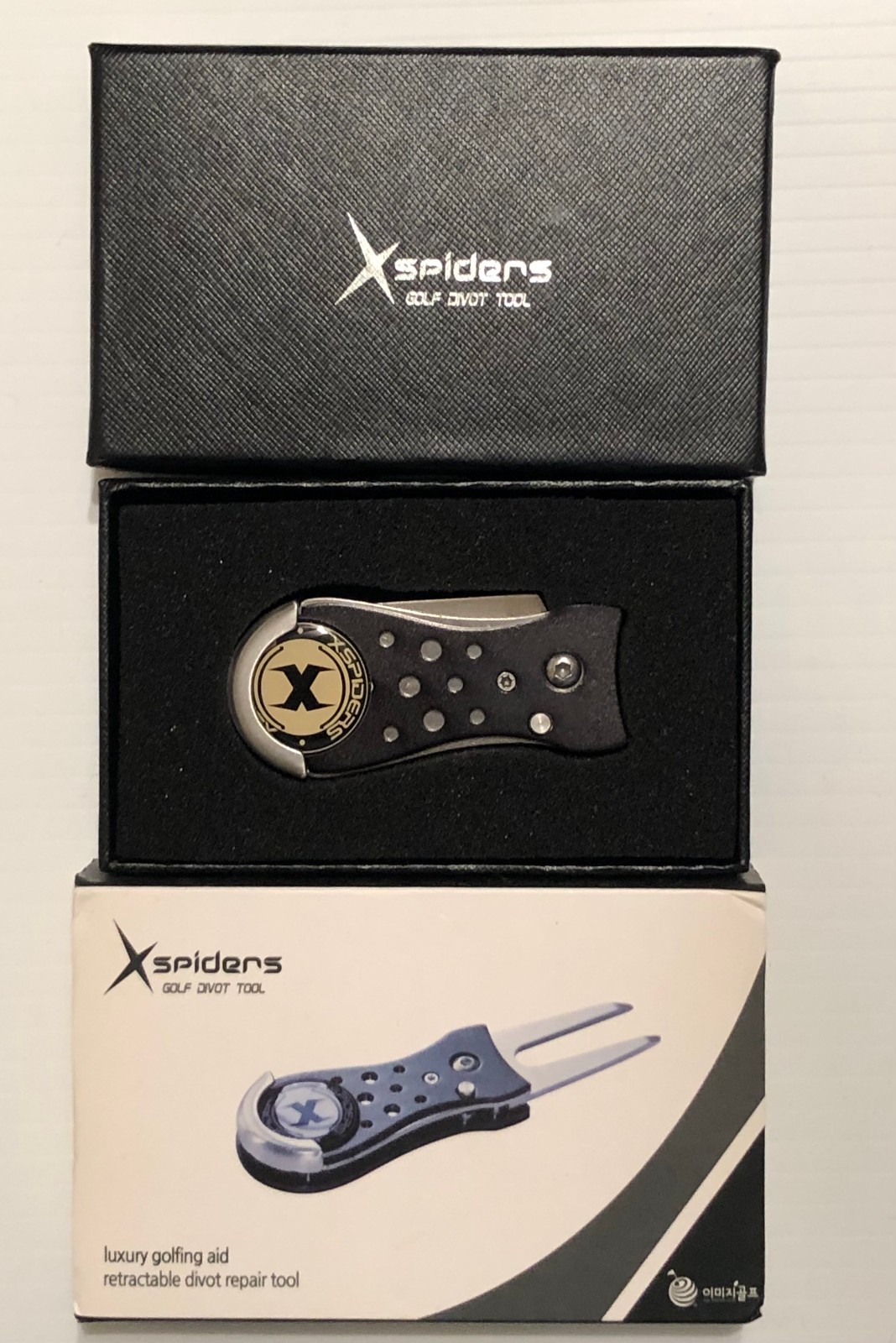 Golf Divot Repair Tool Retractable Luxury Golfing Aid SPIDERS DIvot Tool NIB