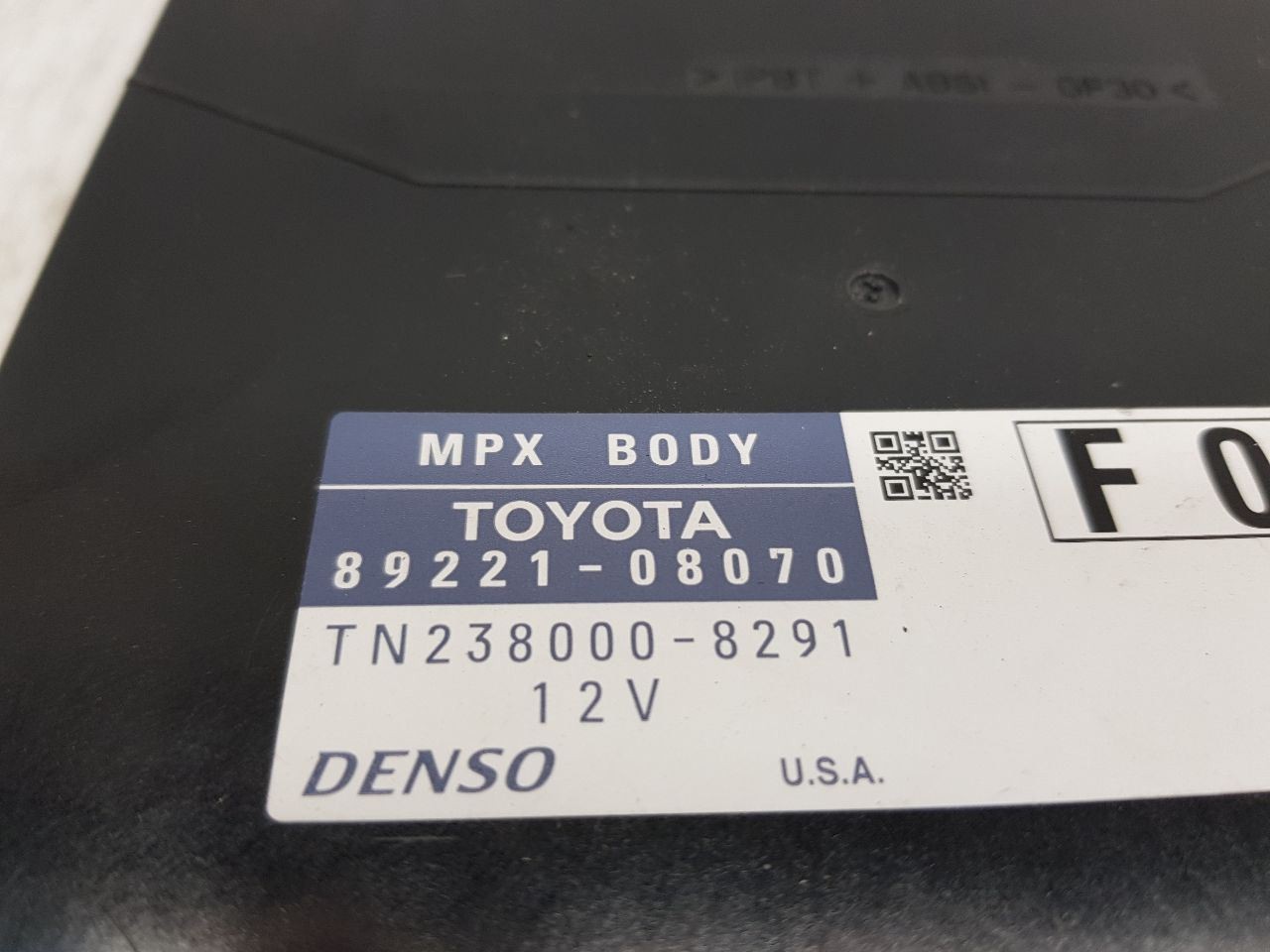 2011-2014 TOYOTA SIENNA MULTIPLEX NETWORK BODY 89221-08070