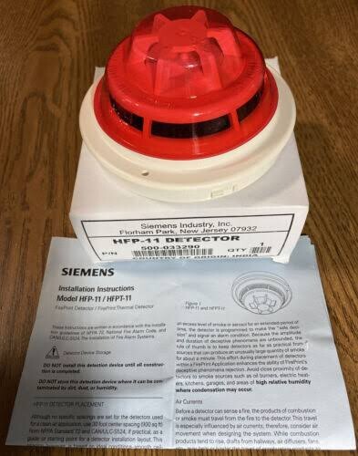 New LOT OF 10 Seimens HFP-11 Addressable Smoke Detector with DB11 Base