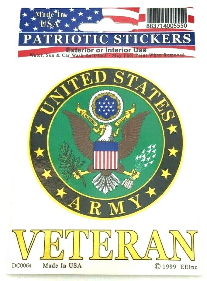 TWO (2) U.S. ARMY VETERAN DECALS (DC-1)