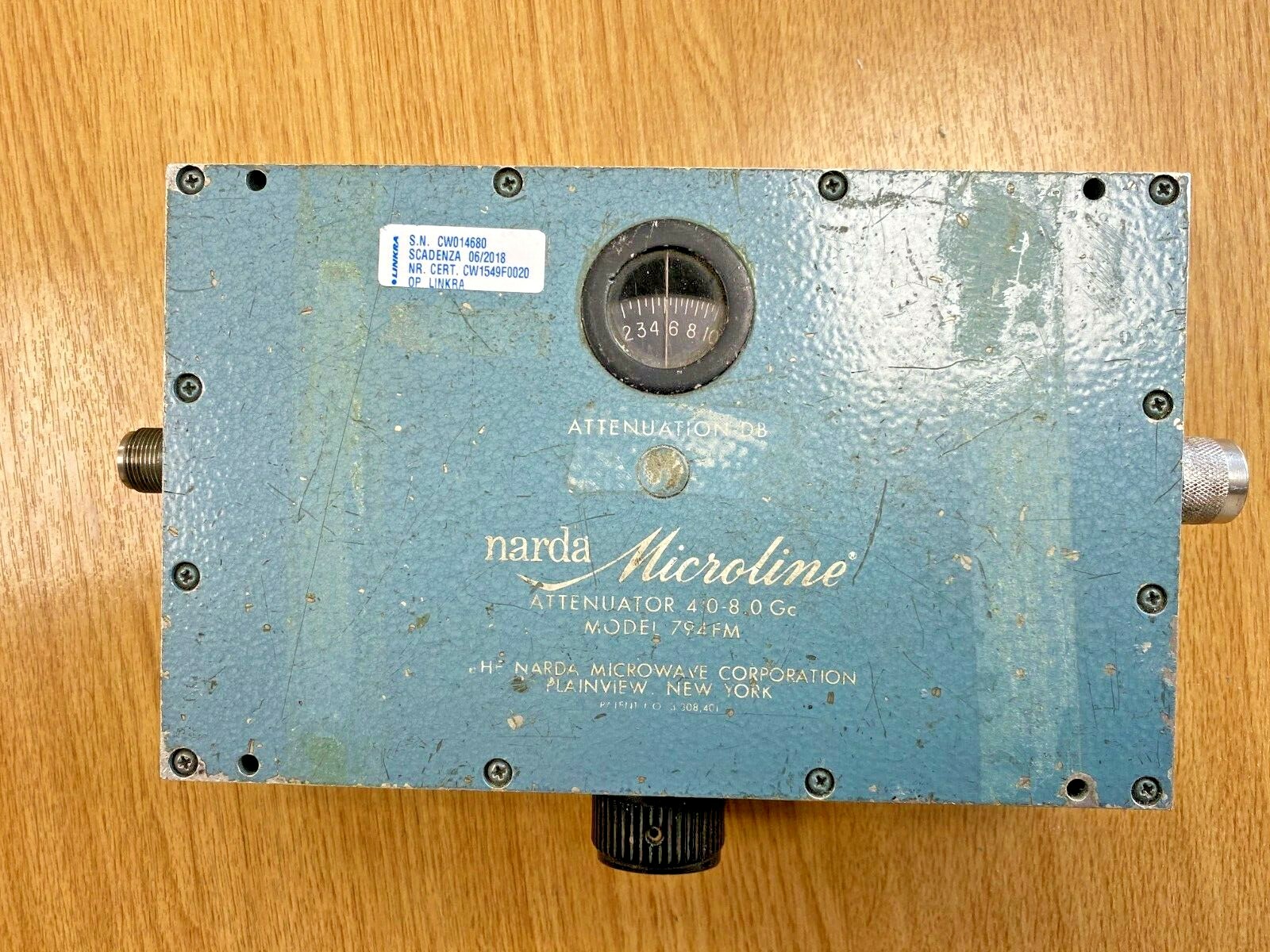 NARDA MICROLINE DB ATTENUATOR 4.0-8.0  794FM