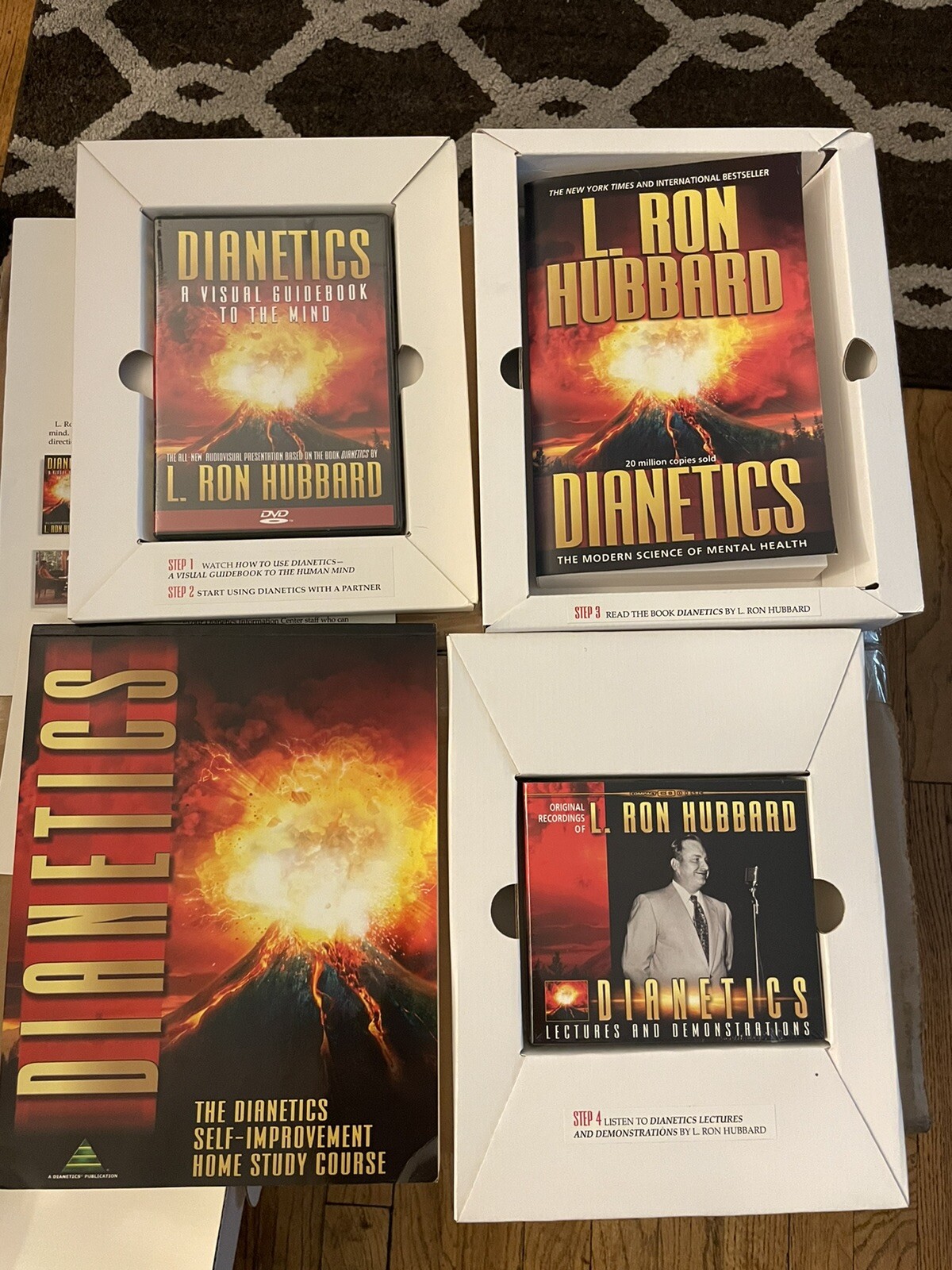 DIANETICS SELF-IMPROVEMENT PACKAGE Course By L. Ron Hubbard Books, DVD and CD's