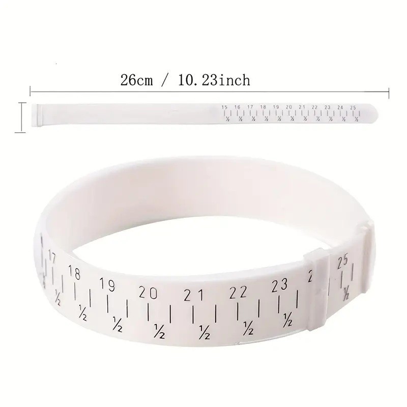 BRACELET & WRIST SIZER EASY TO USE VINYL BAND WITH Moveable SLIDER NEW *USA*