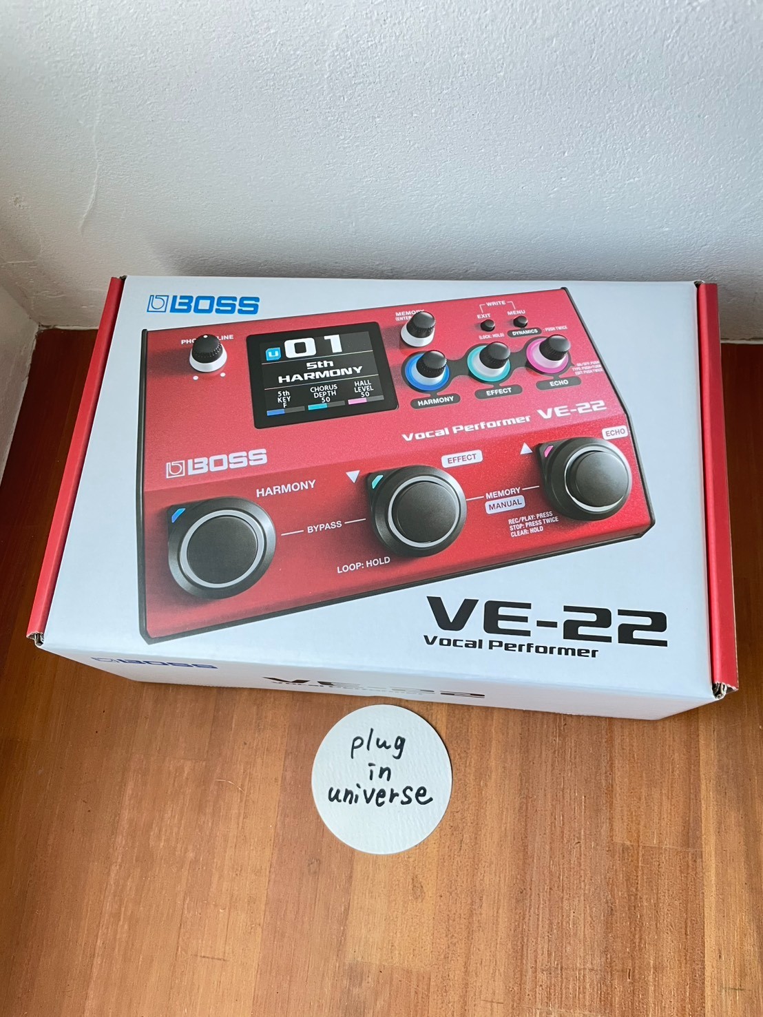 BOSS VE-22 Vocal Performer Multi Effector Digital Japan VE22 Red