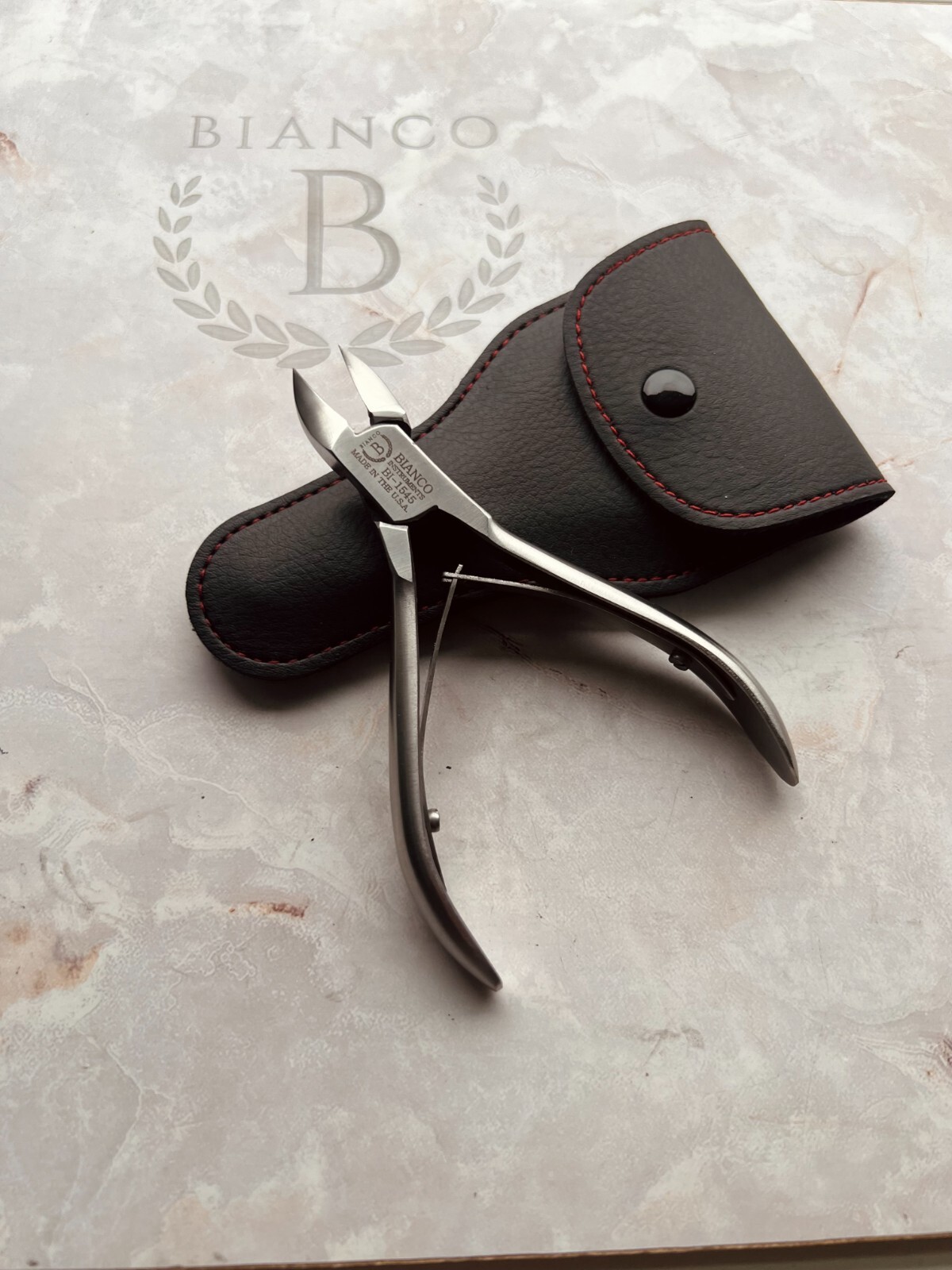 Bianco Instruments 4.75” Dbl Spring Toe Nail Clippers SS Made In USA W/case