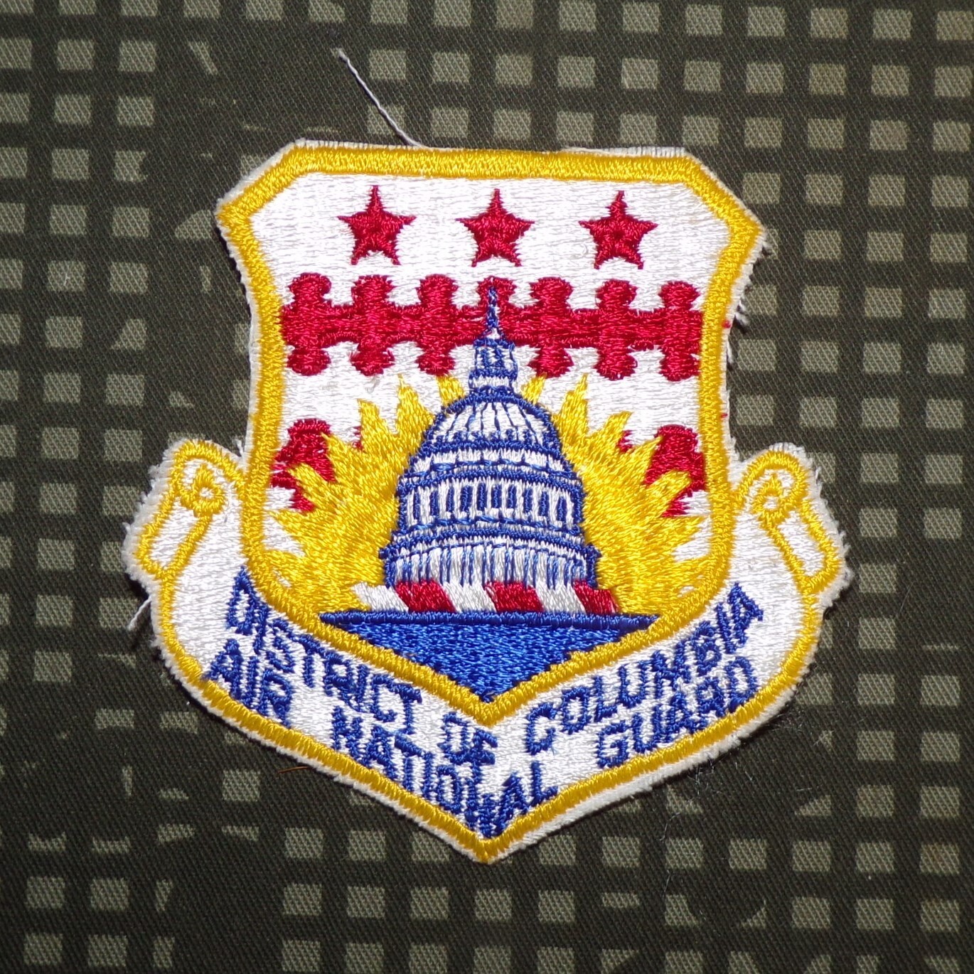 Vintage 1970s Washington DC District of Colombia Air National Guard C/E Patch