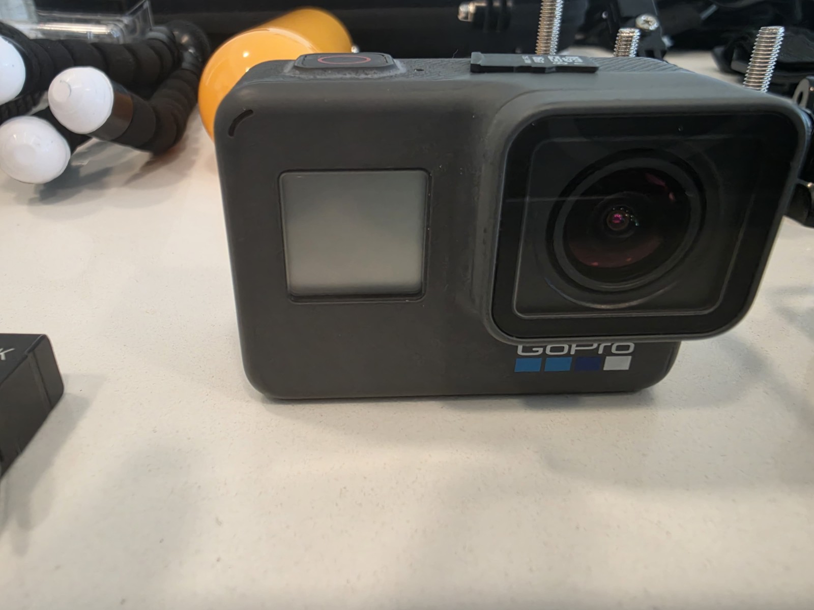 GoPro HERO6 Black Accessory Bundle w/ Case, Waterproof Housing, Mounts, microSD.