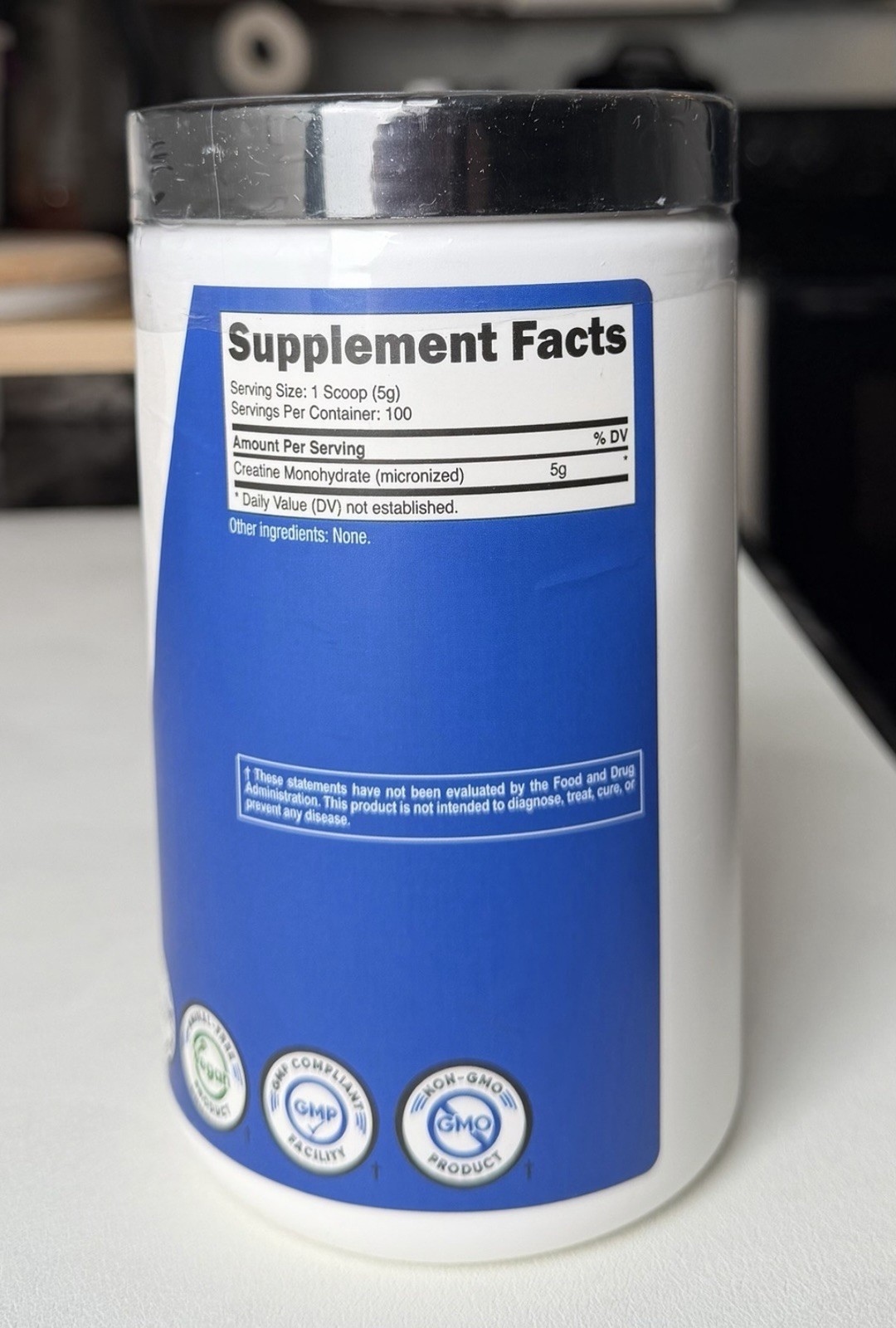 Nutricost Pure Creatine Monohydrate 500 Gram Powder