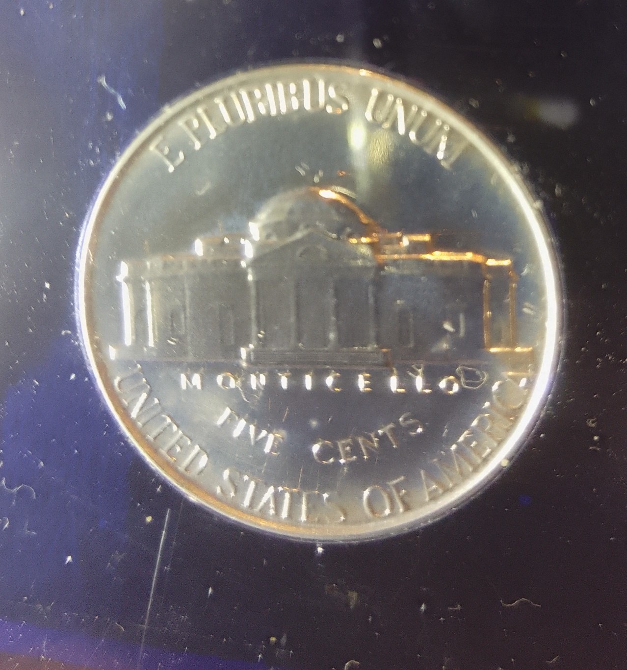 *1955 Mint Proof Set, Blue Lucite, Error, Bands, Steps, #78
