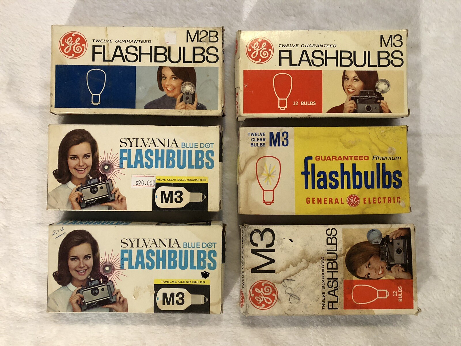 Vintage NOS M3 Flashbulbs Mixed LOT
