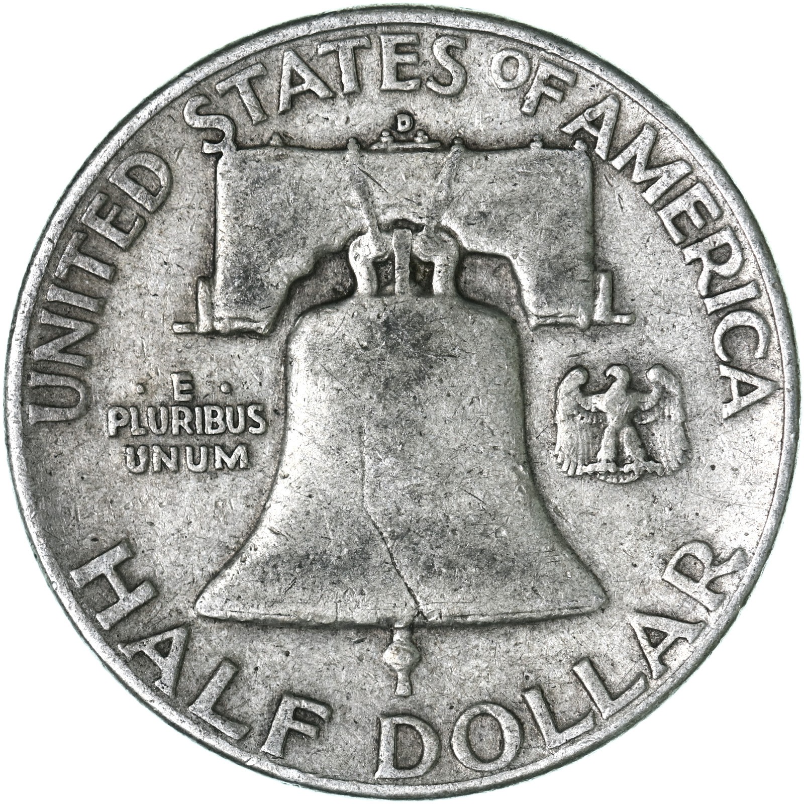 1951 D Franklin Half Dollar Fine 90% Silver