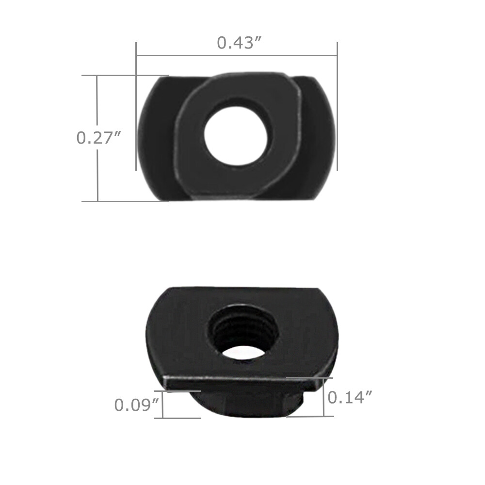 10 Pack M-LOK Screw and Nut Replacement Set for Rail Sections - with Wrench