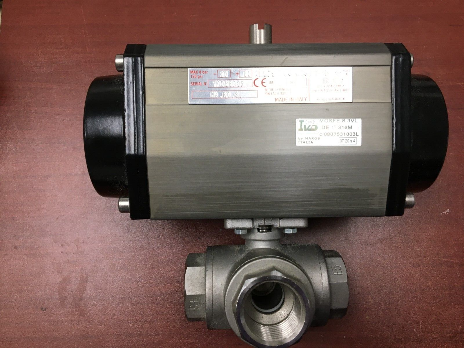IVD Mosfe S 3VL DE 1" 316M Pneumatic Flow Actuator