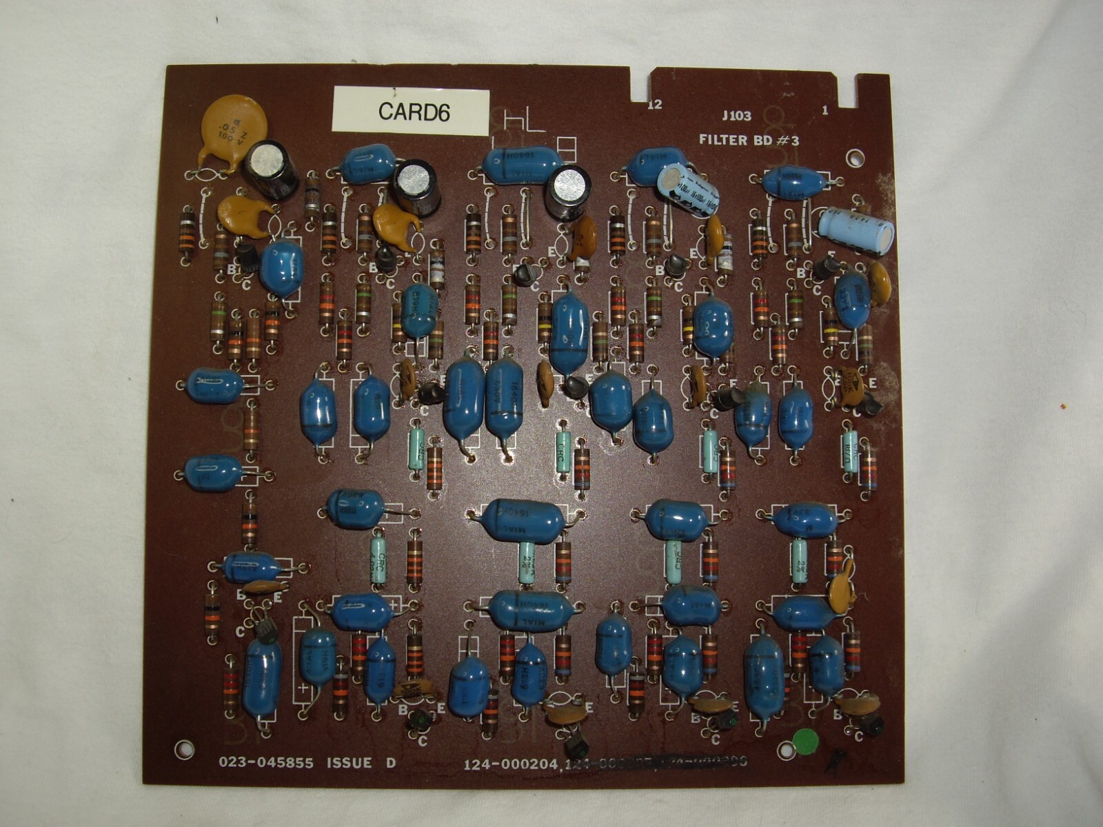 Hammond Organ Circuit Board Filter Bd #3, part numbers 023-045855, 124-000204