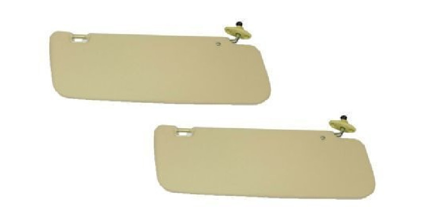 TOYOTA Genuine Pickup Truck Sunvisor Tan Beige LH RH Set OEM 74310-89109-05 x2
