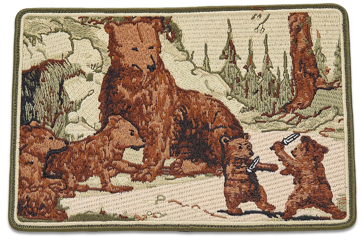 Prometheus Design Werx PDW Bear Cubs Knife Fight Morale Patch - Large - 7" x 5"