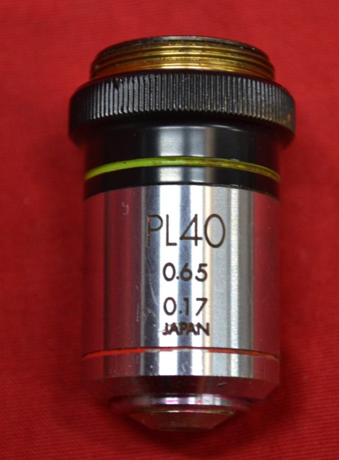Olympus PL40 40X 0.65 160/0.17 Microscope Objective Lens Japan RMS 40X