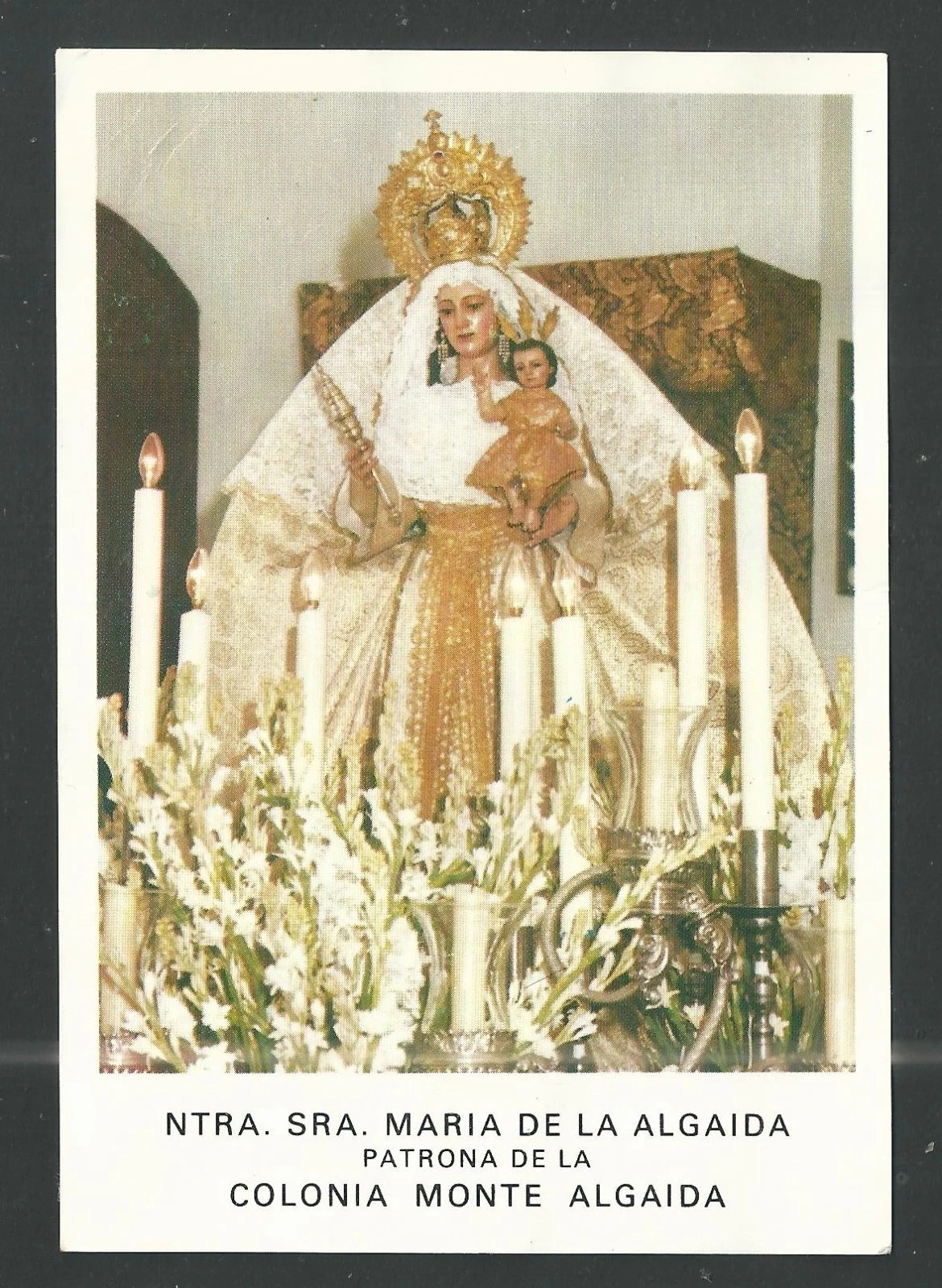 Holy card de la Virgin santino image pieuses estampa